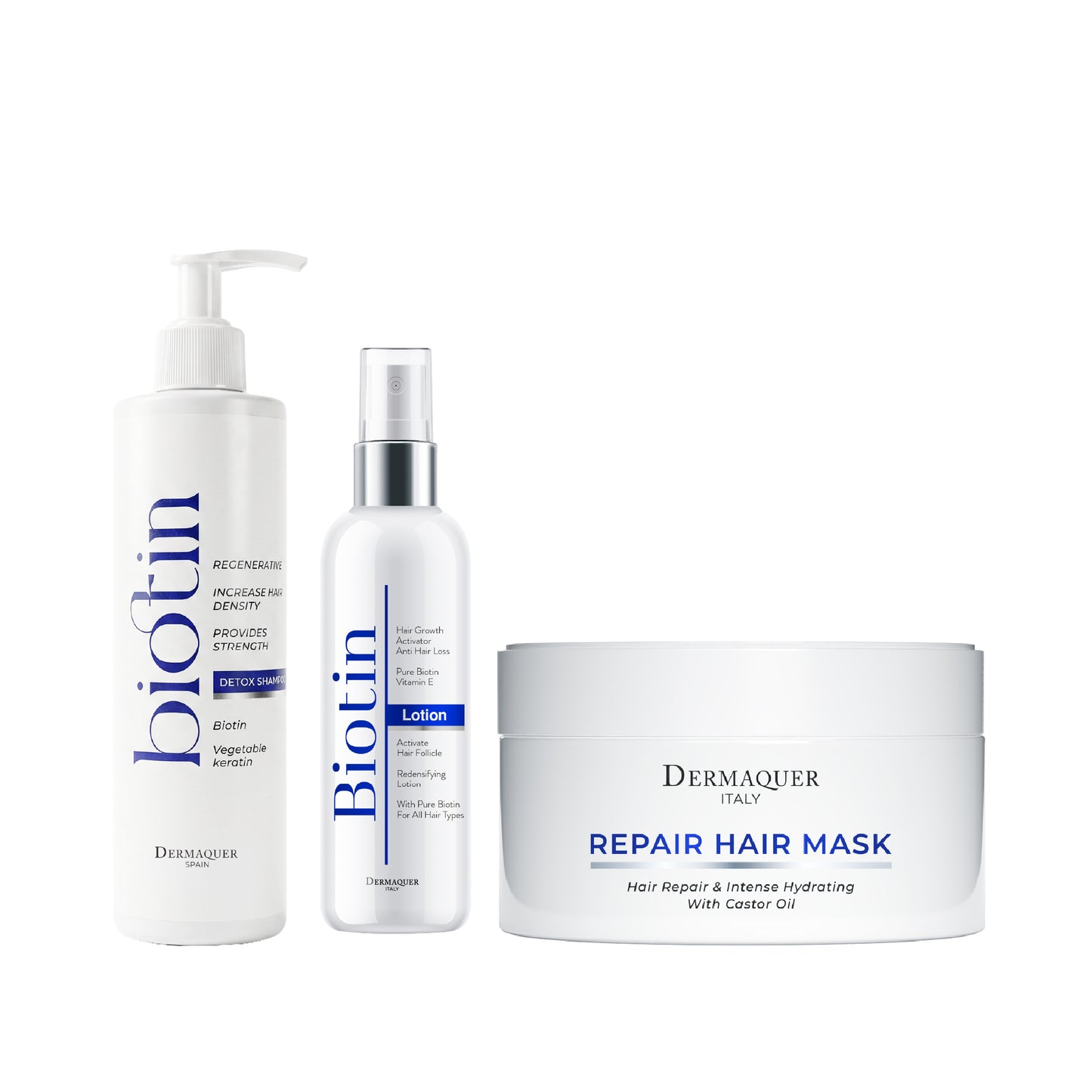 Biotin Sampon + Biotin Lotiune + Dermaquer Masca